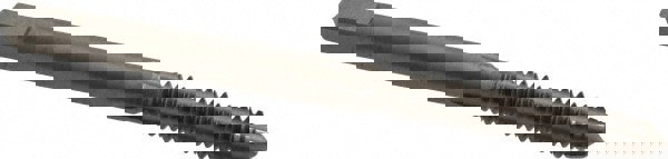 Straight Flute Tap: #10-24 UNC, 4 Flute, Plug Chamfer, 2B Class of Fit, Carbon Steel, Bright/Uncoated Finish